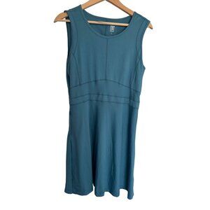 Title Nine Womens LG Solid Dream Dress Teal Blue Athletic Pickleball Golf